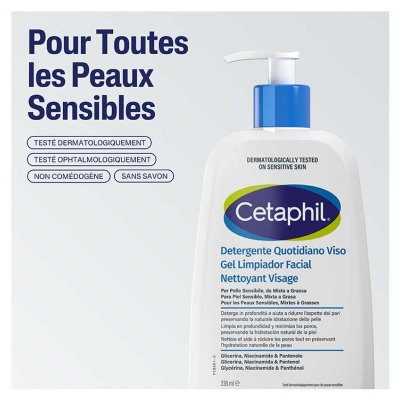 Cetaphil Nettoyant Visage 237 ml