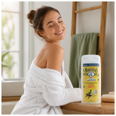 Le Petit Marseillais Crème de Douche & Bain Extra Douce Lait Bio 650 ml