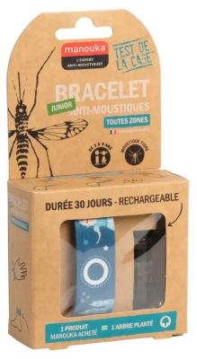 Manouka Bracciale Repellente per Zanzare Junior + Ricarica da 6 ml - Modello: Principessa
