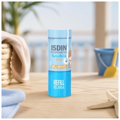 Isdin Fotoprotector Pediatrics Niewidoczny Sztyft Ochrona Przeciwsłoneczna SPF50 Wkład 20 g