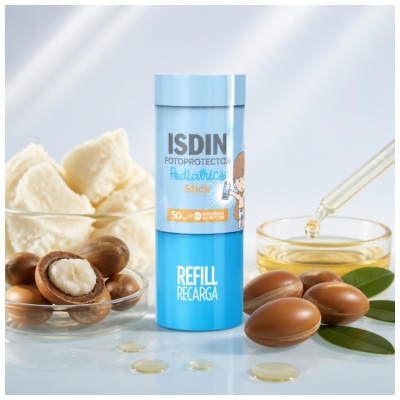 Isdin Fotoprotector Pediatrics Niewidoczny Sztyft Ochrona Przeciwsłoneczna SPF50 Wkład 20 g