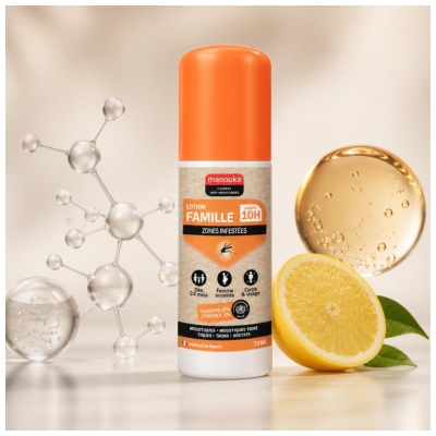 Manouka Famille Répulsif Corps et Visage 75 ml
