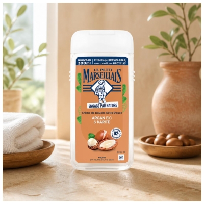 Le Petit Marseillais Cremă de Duș Extra Delicată Argan Bio & Shea 300 ml