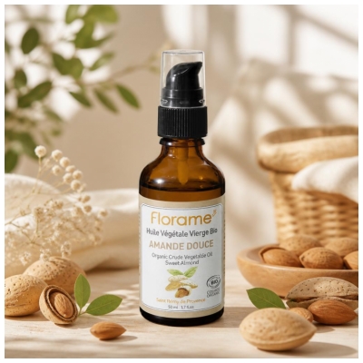 Florame Natives Bio-Süßmandel-Pflanzenöl 50 ml