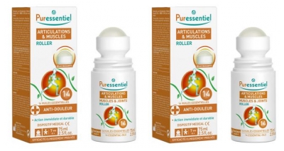 Puressentiel Joints & Muscles Roller with 14 Essential Oils 2 x 75ml