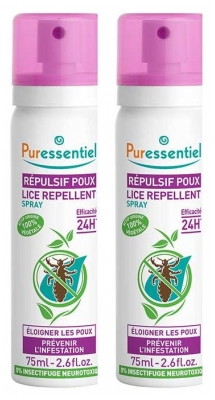Puressentiel Repellent Lice Spray 2 x 75ml