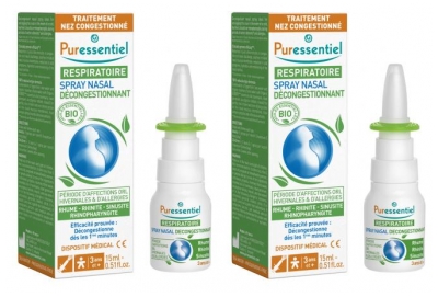 Puressentiel Respiratory Decongestant Nasal Spray 2 x 15ml