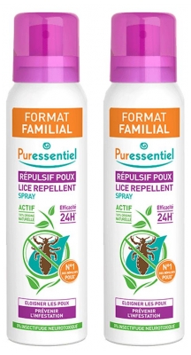 Puressentiel Spray Répulsif Poux Lot de 2 x 200 ml