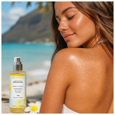 Berdoues Brume Pailleté Monoï & Tiaré Corps et Cheveux 200 ml