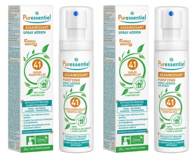 Puressentiel Sanitising Air Spray with 41 Essential Oils 2 x 75ml