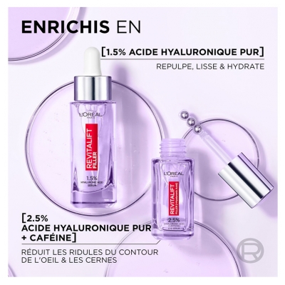 L'Oréal Paris Revitalift Filler Hyaluron Sérum Rides & Hydratation 30 ml