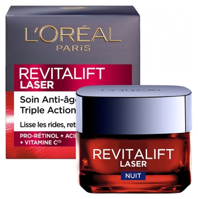 L'Oréal Paris Revitalift Laser Soin Anti-Âge Nuit Triple Action 50 ml