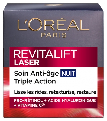 L'Oréal Paris Revitalift Laser Soin Anti-Âge Nuit Triple Action 50 ml