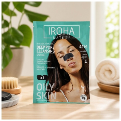 Iroha Nature Kohle 5 Nasenpflaster