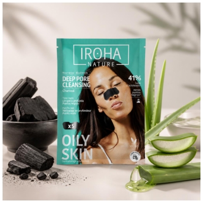 Iroha Nature Kohle 5 Nasenpflaster