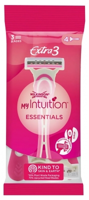 Wilkinson Maquinillas de Afeitar Desechables MyIntuition Extra 3 Essentials 4