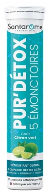 Santarome Pur'D&eacute;tox 5 &Eacute;monctoires 20 brusetabletter