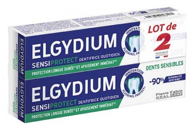 Elgydium Sensiprotect Dentífrico Dentes Sensíveis Conjunto de 2 x 75 ml