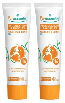 Puressentiel Joints & Muscles Anti-Pain Gel with 14 Essential Oils 2 x 60ml