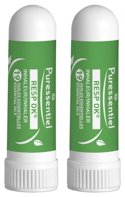 Puressentiel Resp OK Inhaleur aux 19 Huiles Essentielles Lot de 2 x 1 ml
