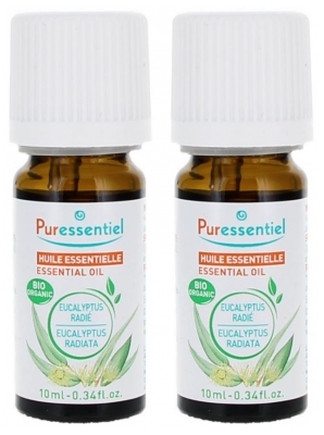 Puressentiel Aceite Esencial Eucalipto Radiata (Eucalyptus radiata) Bio Lote de 2 x 10 ml