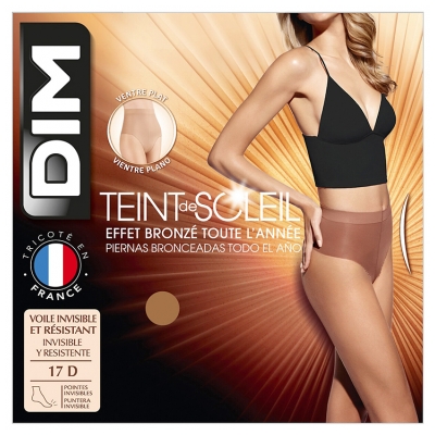 DIM Panty Vientre Plano Teint de Soleil Efecto Bronceado 1 Par