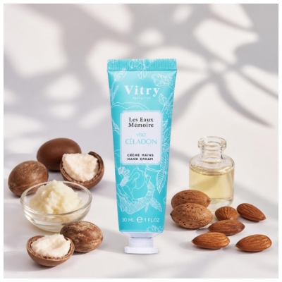 Vitry Les Eaux Mémoires Handcreme Seladongrün 30 ml
