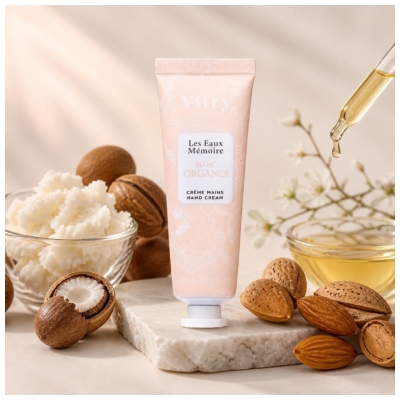 Vitry Les Eaux Mémoires Crema Mani Bianco Organdi 30 ml