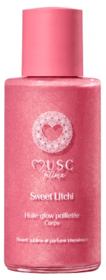 Musc Intime Huile Glow Pailletée Sweet Litchi 100 ml