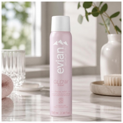 Evian Kirkastava Luomu Kasvosuihke 100 ml