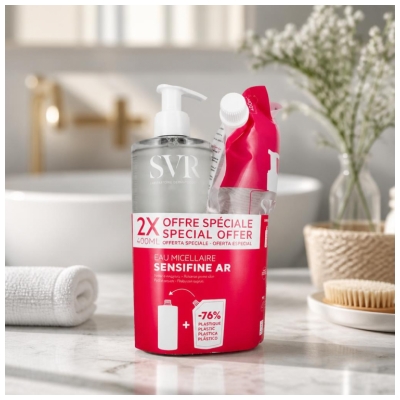 SVR Sensifine AR Eau Micellaire 400 ml + Eau Micellaire Éco-Recharge 400 ml