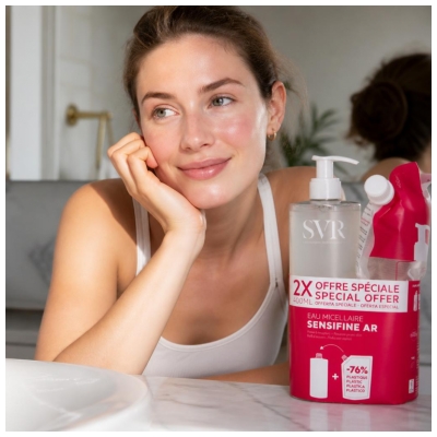 SVR Sensifine AR Eau Micellaire 400 ml + Eau Micellaire Éco-Recharge 400 ml