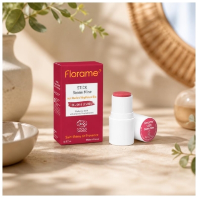 Florame Stick Bonne Mine Blush & Lèvres Bio 6 g