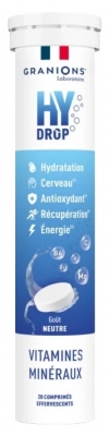 Granions HyDrop Vitamins Minerals 20 Effervescent Tablets - Taste: Neutral