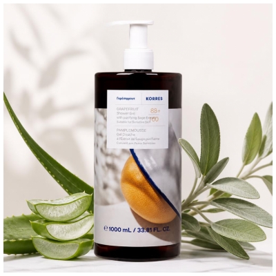 Korres Gel Douche Pamplemousse 1 L