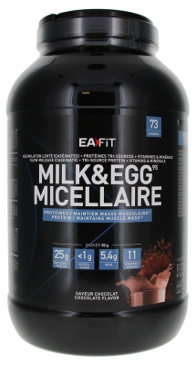 Eafit Raumenų Konstrukcija Pienas & Kiaušinis 95 Micellar 2,2 kg - Skonis: Šokoladas