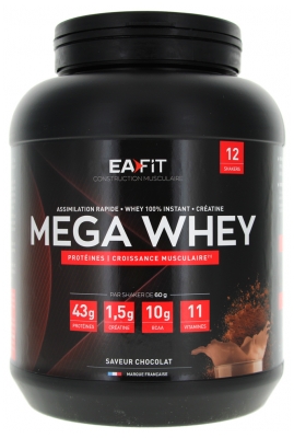 Eafit Megawhey 750 g - Saveur : Chocolat