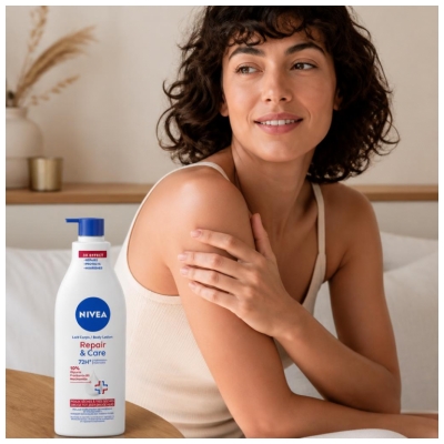 Nivea Repair & Care Leite Corporal 72H 10% Glicerina 400 ml