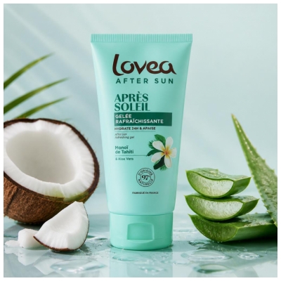 Lovea Gelée Rafraîchissante Après Soleil Monoï de Tahiti et Aloe Vera 150 ml