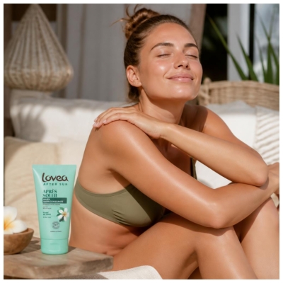 Lovea Virkistävä After Sun -geeli Monoï de Tahiti ja Aloe Vera 150 ml