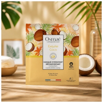 Osmaé Maseczka Nawilżająco-Kojąca Wykwintny Kokos 25 g