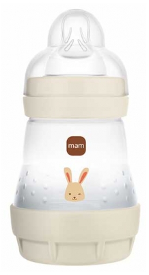 MAM Baby Bottle Easy Start 160 ml 0 Months and + Flow 1 Slow - Colour: Beige
