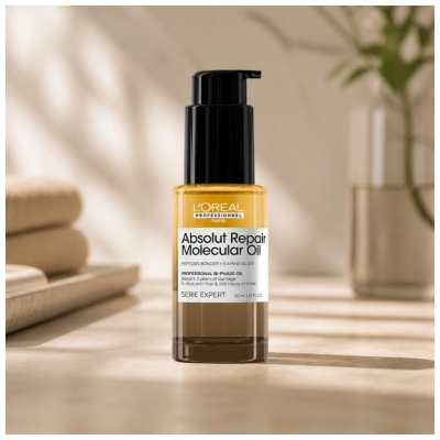 L'Oréal Professionnel Absolut Repair Molecular Huile Bi-Phase Réparatrice 30 ml