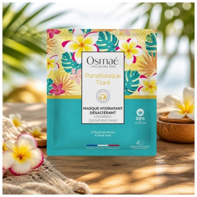 Osmaé Masque Hydratant Désaltérant Paradisiaque Tiaré 25 g