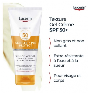 Eucerin Sun Protection Leb Protect Sun Gel-Crème SPF50+ 150 ml