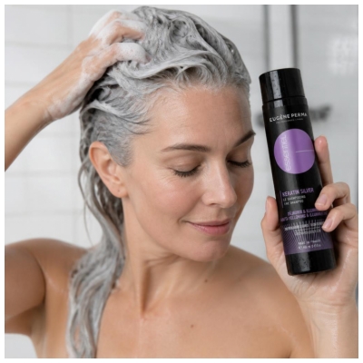 Șamponul Eugène Perma Essentiel Keratin Silver 250 ml
