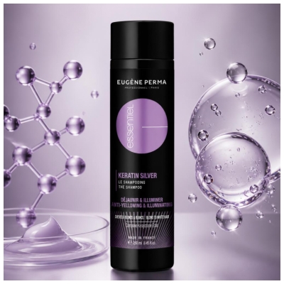 Șamponul Eugène Perma Essentiel Keratin Silver 250 ml