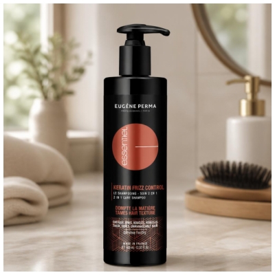 Eugène Perma Essentiel Keratin Frizz Control O Shampoo - Tratamento 2em1 400 ml