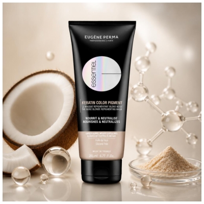 Eugène Perma Essentiel Keratin Color Pigment Genpigmenterende Maske Blond Beige 200 ml