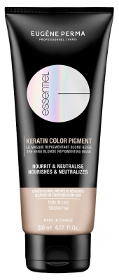 Eugène Perma Essentiel Keratin Color Pigment Máscara Repigmentante Loiro Bege 200 ml